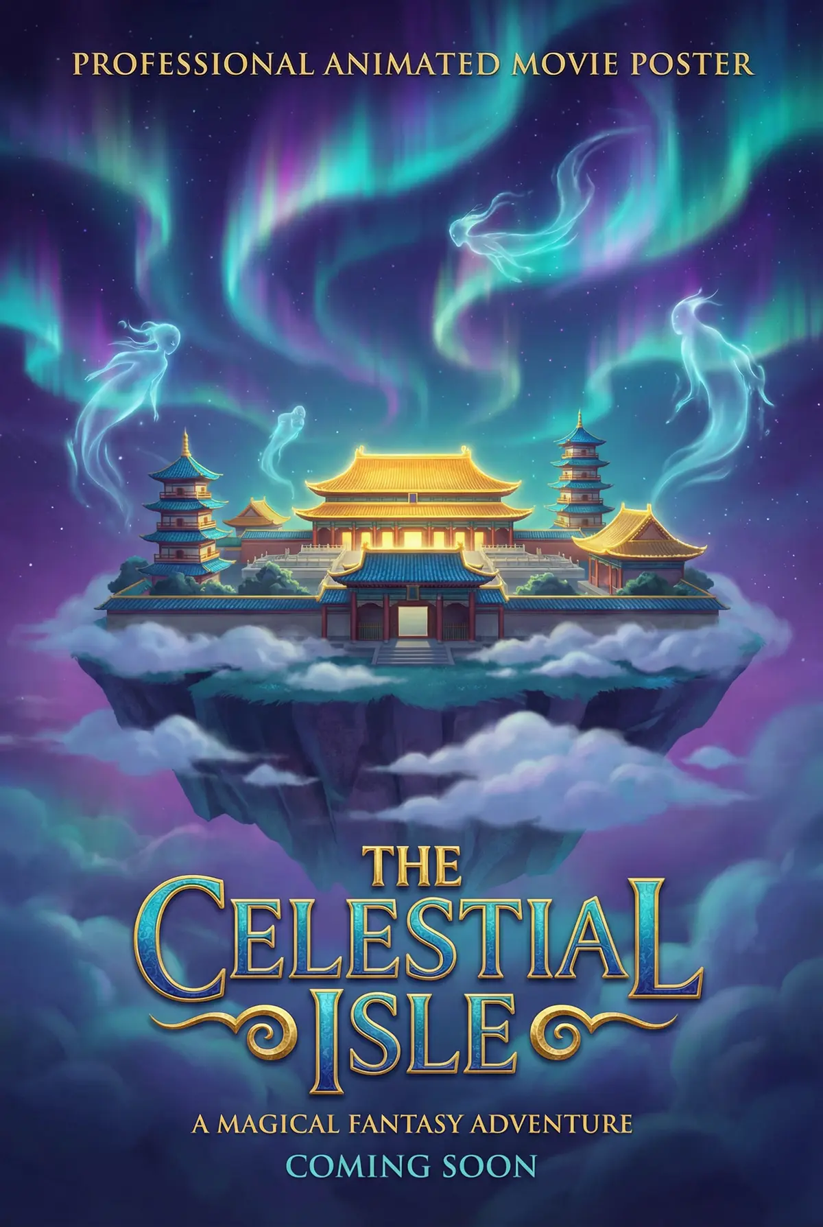 抖阴 出品动画奇幻片《灵境传说》电影海报